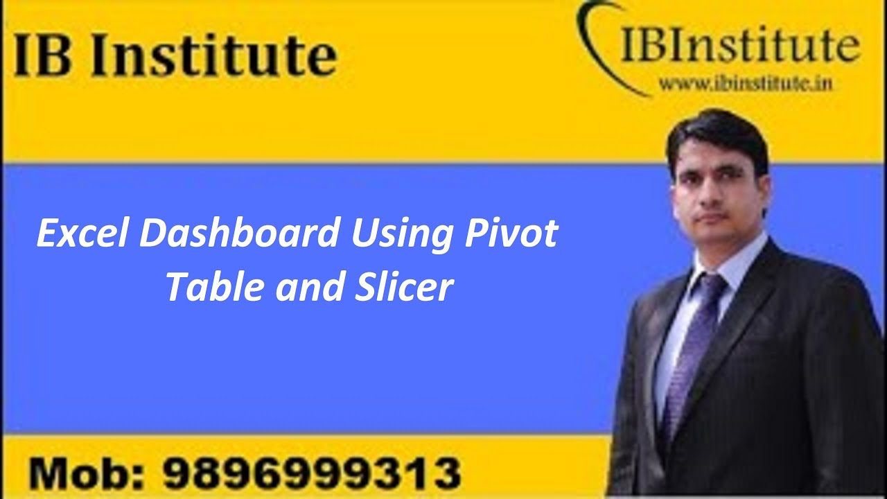 Excel Dashboard Using Pivot Table and Slicers - YouTube