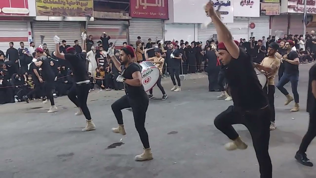 موكب انصار الحجة ضيم شوف الترتيب زنجيل  يوم سابع محرم 1445 في ابو الخصيب