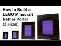 How To Build LEGO Minecraft Nether Portal