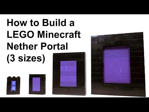 lego minecraft the nether portal