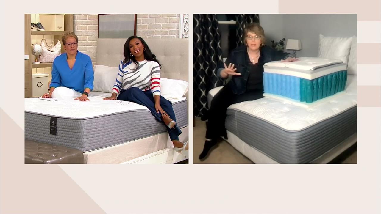 Scott Living 13" Lumbar Support Luxury Hybrid Mattress on QVC YouTube