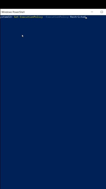 How to activate Execution Policy Script Powershell // #powershell # ...