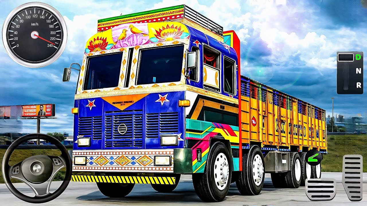 Indian TATA Truck Driver 3D - Real Cargo Truck Transport Duty Driving Simulator: Android GamePlay