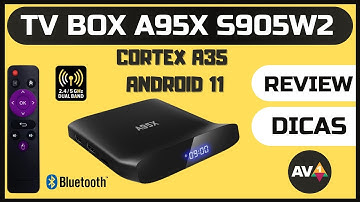 Nova TV BOX A95X Amlogic S905W2 - Review e Testes