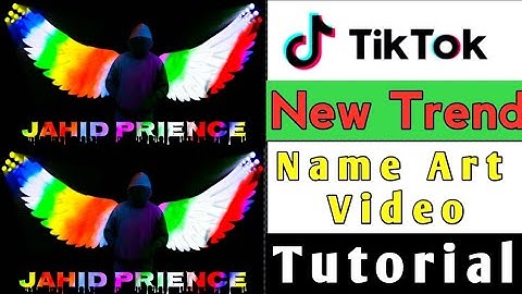 Tiktok Trending Name Art Video Editing Tutorial | Kinemaster Name Art Editing Tutorial | TecH JahiD