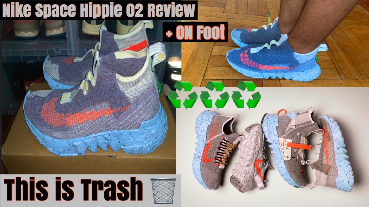 This is Trash Nike Space Hippie 02 Review + On foot - YouTube