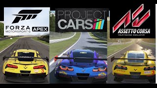 Forza Motorsport 6 Apex vs Project Cars vs Assetto Corsa | Graphics &amp; Cars BIGGEST Comparison