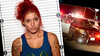 ‘Flaming redhead bitch’ steals CHP patrol car