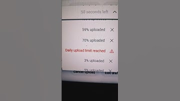 Daily upload limit reached on youtube