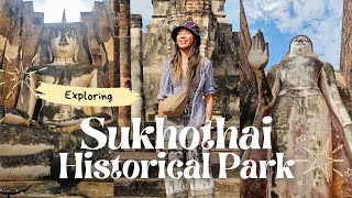 How I Explored Sukhothai Historical Park, Thailand Temples, Ruins & Local Noodles