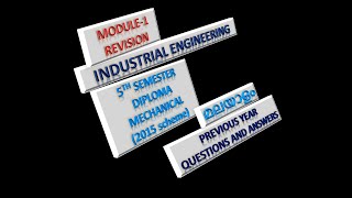 INDUSTRIAL ENGINEERING | DIPLOMA |REVISION | MODULE-1 PYQ|MECHANICAL|PRODUCTION PLANNING AND CONTROL screenshot 4