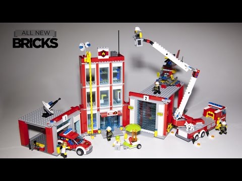 lego city 60110 fire station speed build