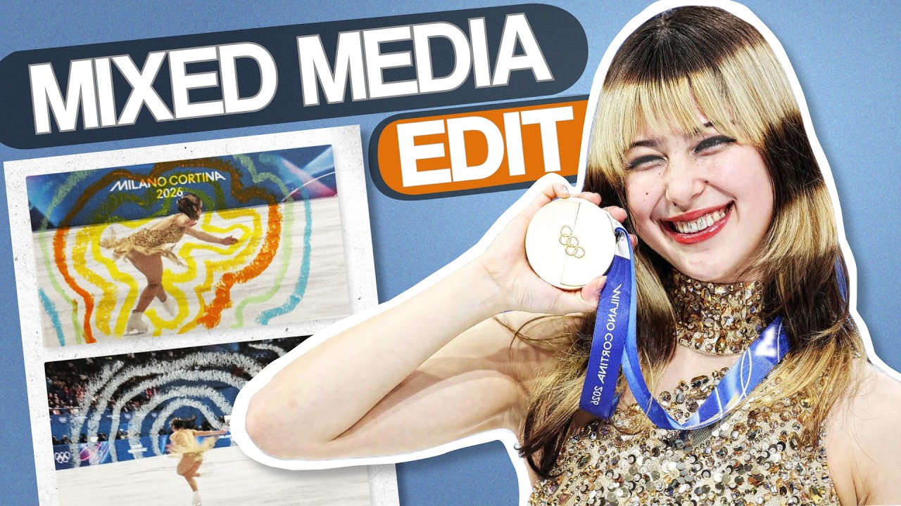 Я сделала видеомонтаж в TikTok с участием Алисы Лю, используя смешанные техники.