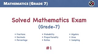 Solved Mathematics Exam | Grade  7 | New York State Testing Program | 2021