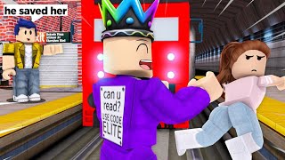 I Saved a GIRL'S LIFE at Train Station BUT... She Doesn't Want To Be SAVED On Roblox screenshot 4