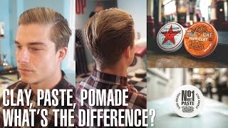 Johnny’s guide to Hair Clay, Matt Paste and Pomade – what’s the difference?