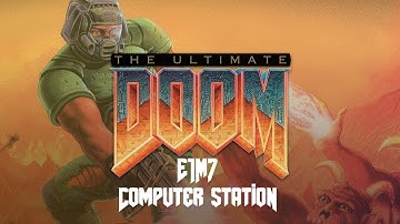 [DOS] The Ultimate Doom: E1M7 "Computer Station" (Ultra-violence)