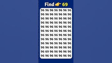 Find The Odd Number 69 #findtheoddnumber #shorts #maths #riddle #puzzle #viral #viralshorts #quiz