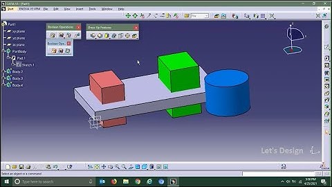 Boolean operations in Catia | Let