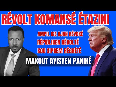 TRUMP NAN ZIN - RÉVOLISYON - AMPIL AJAN RÉVOKÉ - RÉPIBLIKEN FACHÉ - MAKOUT AYSYEN  YO PANIKÉ - ABNER