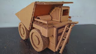 How to make a cardboard mining truck / cardboard big size truck
