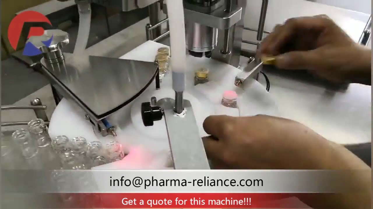 [ Cometic ] Table top injection vials filling capping machine, semi ...