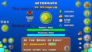 Aftermath 100% (Extreme Demon Rebeat W/Clicks) // Geometry Dash 2.2