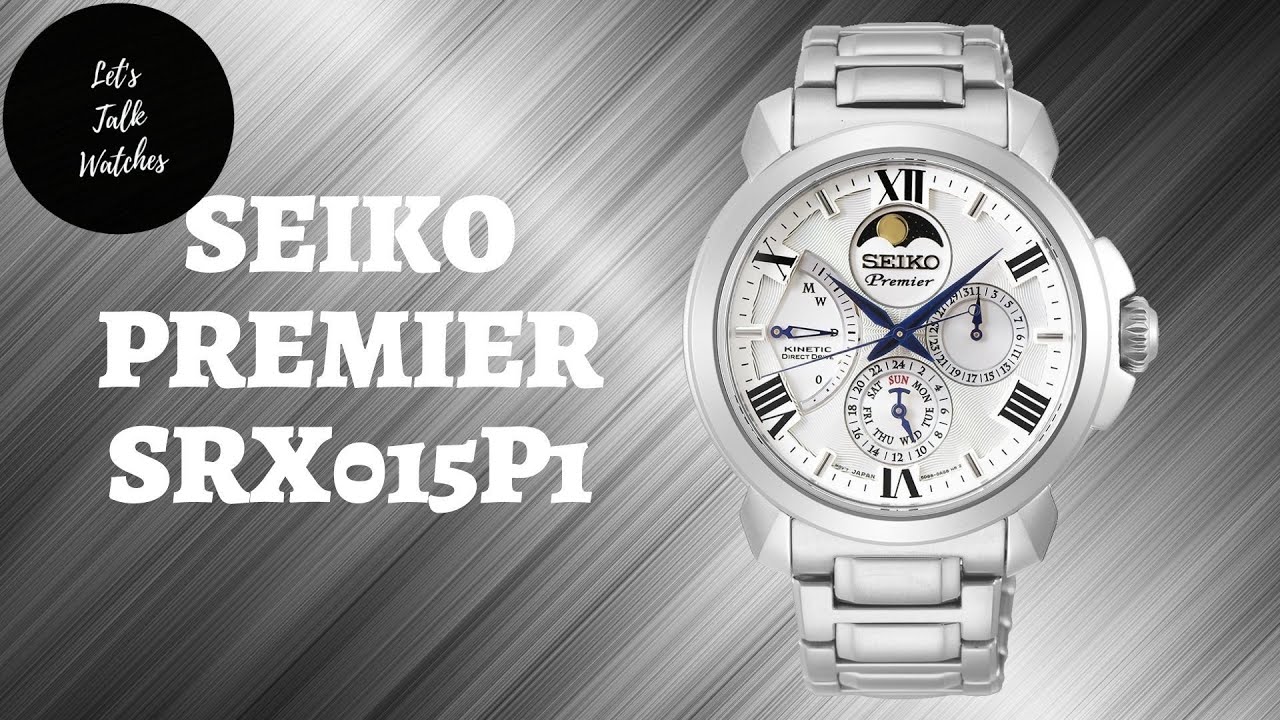 A different kind of movement- Seiko Premier Kinetic Direct Drive Moonphase  SRX015P1 - YouTube