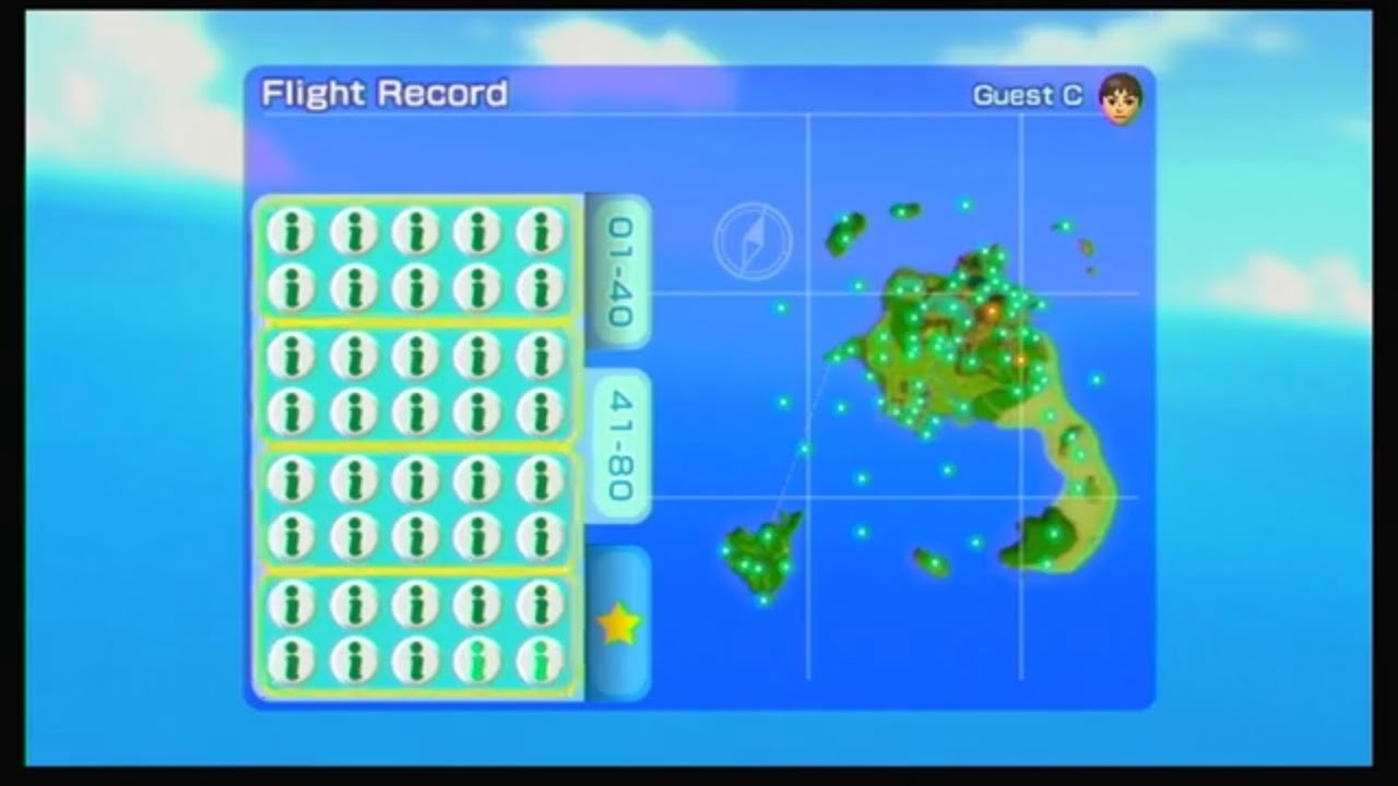 Wii Sports Resort - Island Flyover] It took be 2 hours, but I was finally  able to land on the edge of Summerstone Falls. : r/wii