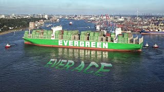 WORLD &quot;BIGGEST&quot; Container Ship | EVER ACE | Weltgrößtes Containerschiff | Erstanlauf Hamburg