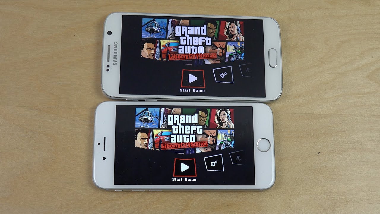 GTA Liberty City Stories Samsung Galaxy S6 Android 6.0 Beta vs. iPhone ...