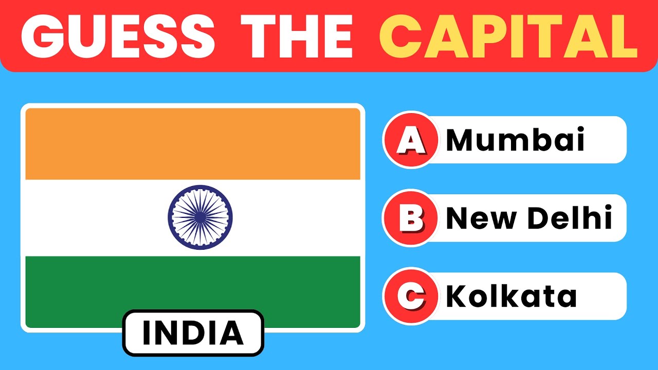 Can You Guess the Capital?🌍🔥 50 Countries Quiz Challenge 🧠 ️ - YouTube