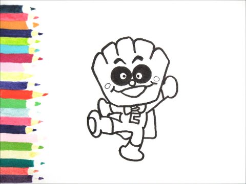 アンパンマンイラスト 描けたらうれしい クリームパンダの絵の描き方 How To Draw Anpanman Youtube