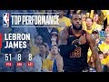 Lebron james epic 51 point performance  game 1 of the 1718 finals