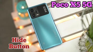 How To Hide Navigation Button In Poco X5 5G, Hide Back Button Setting In Poco X5 5G,