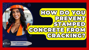 How Do You Prevent Stamped Concrete From Cracking? - Civil Engineering Explained