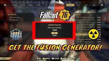 ☢️Fallout 76 SECRETS | HOW TO GET THE FUSION GENERATOR | RARE PLANS | REALLY EASY☢️