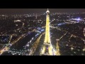 Paris Eiffel Tower in 4k, Night Paris with the DJi Phantom 4 Drone, Paris night Flight from the sky