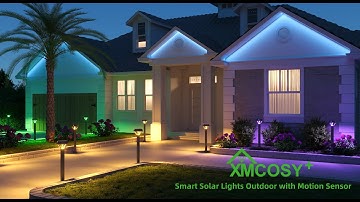 XMcosy Smart Solar Lights Outdoor with Motion Sensor - Light up your outdoor space with a click