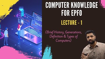 UPSC EPFO 2020 | Computer Knowledge | Class-1| By Mr. Dikshant Sharma