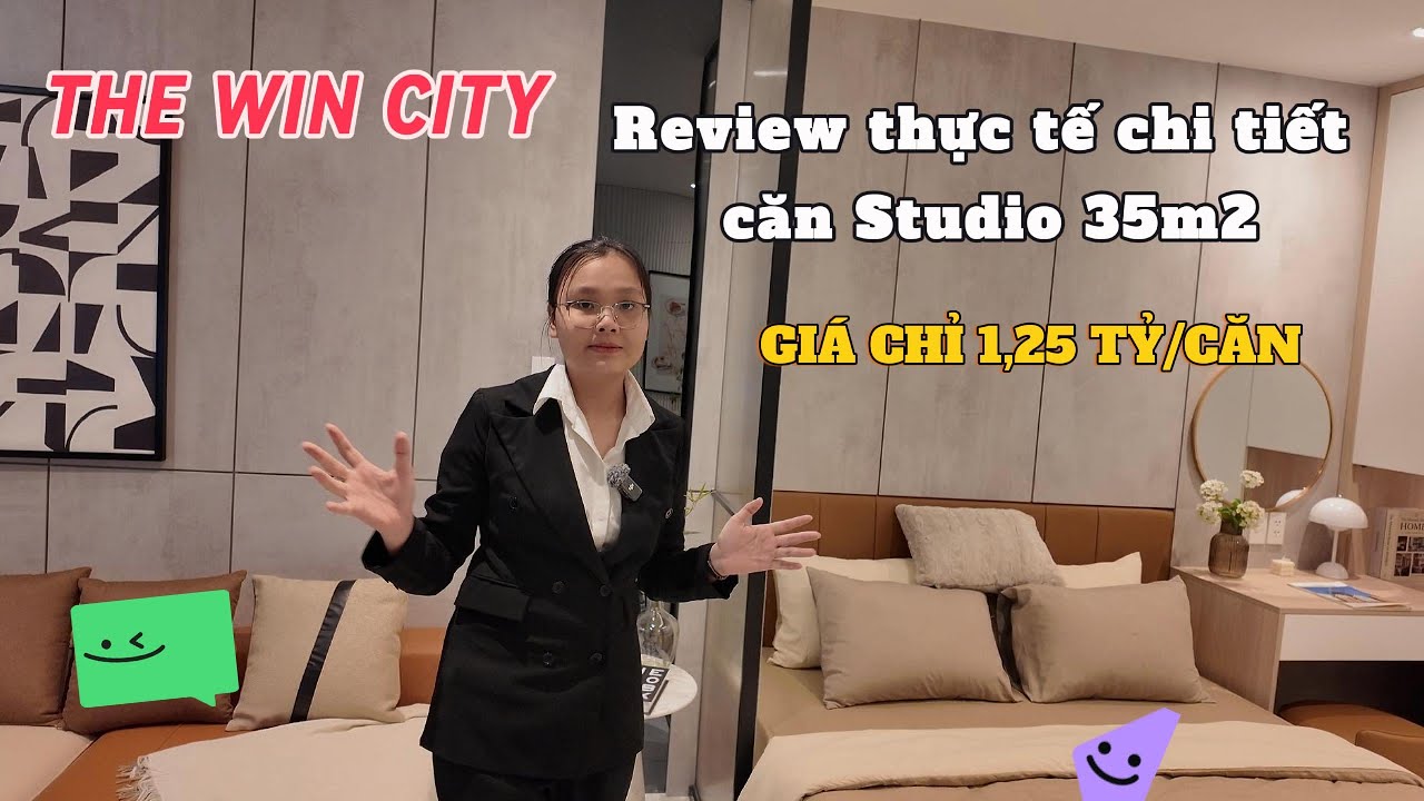 Review Chi Tiết Căn Hộ Studio 35m2 tại The Win City. Giá chỉ 1,25 tỷ