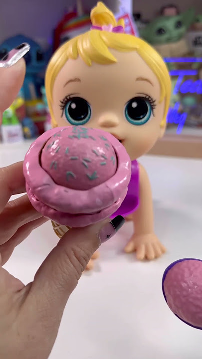 Baby Alive Magic Scoops Ice Cream Cone & Spoon 🥄 #babyalive #asmr #nostalgia #shorts