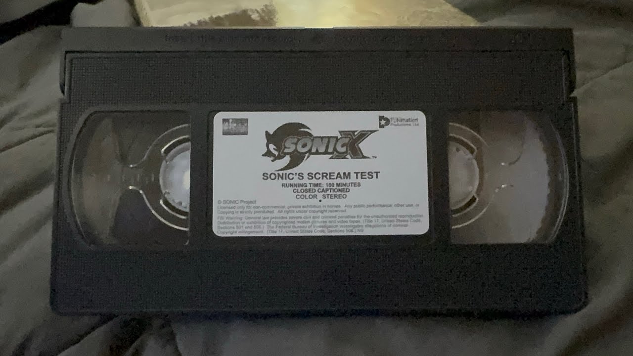 Scream Test Opening To Sonic X: Sonic’s Scream Test 2005 VHS - YouTube