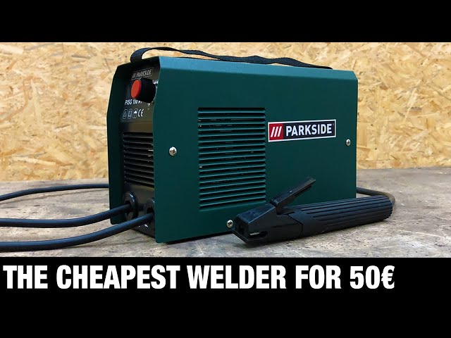 50€ Lidl Parkside ® PISG 100 A1 Unboxing and Test the cheapest Welding  Machine / Welding without Gas - YouTube