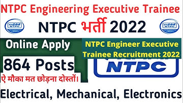 NTPC Engineering Executive Trainee Vacancy 2022 | NTPC EET Online Form 2022 Kaise Bhare
