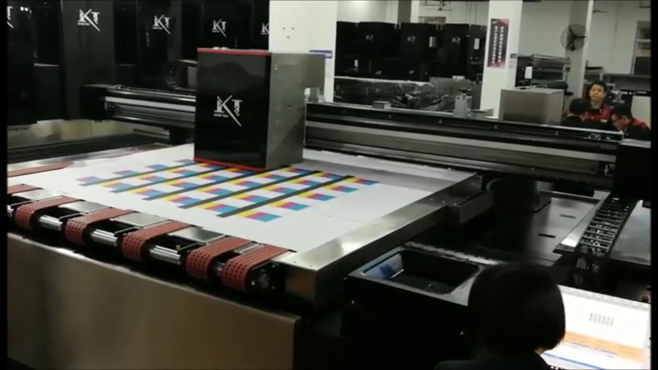 Digital corrugated board printer YouTube