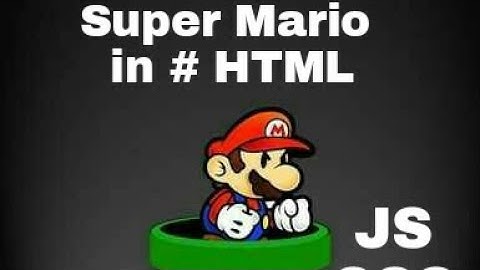 How to Create Super Mario in HTML | Execute Super Mario in Website | Super Mario HTML,Js,Css