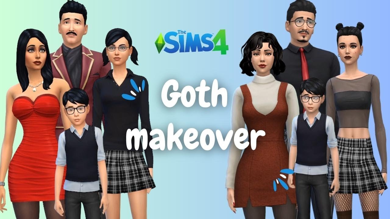 I Made The GOTH FAMILY Iconic & Brought Back The BACHELORS In The Sims ...