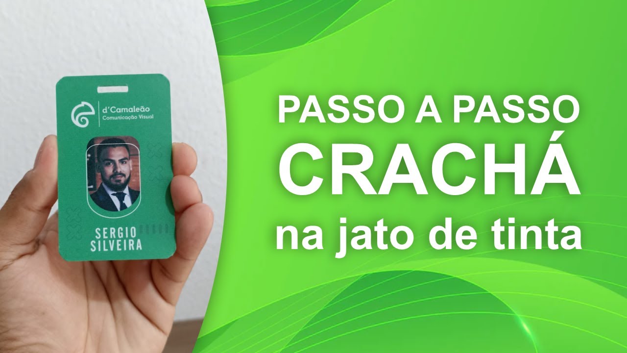 Passo a passo produção de Crachás com jato de tinta #graficarapida ...
