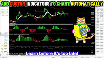 📊📉📈How to Add Custom Indicators to Forex Chart Automatically🐱‍👤🐱‍💻. [PART 407]. MQL5/MT5 EA/BOT #mql